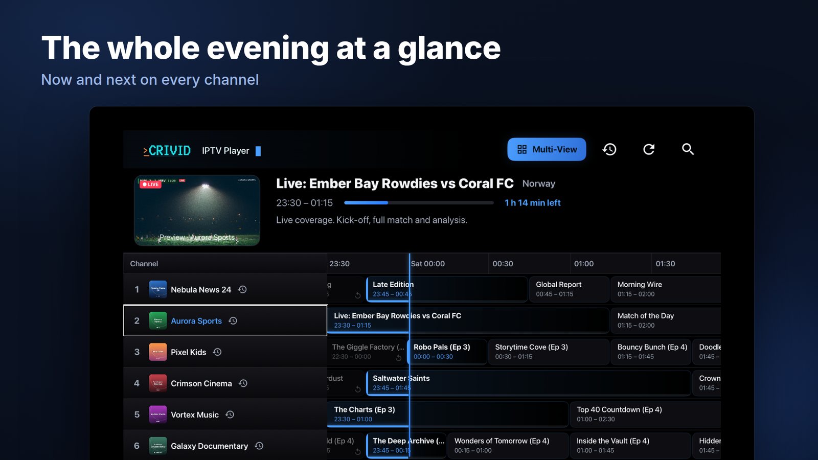 Four months ago I started building a TV app that puts your M3U/Xtream playlist and your Jellyfin/Emb logo